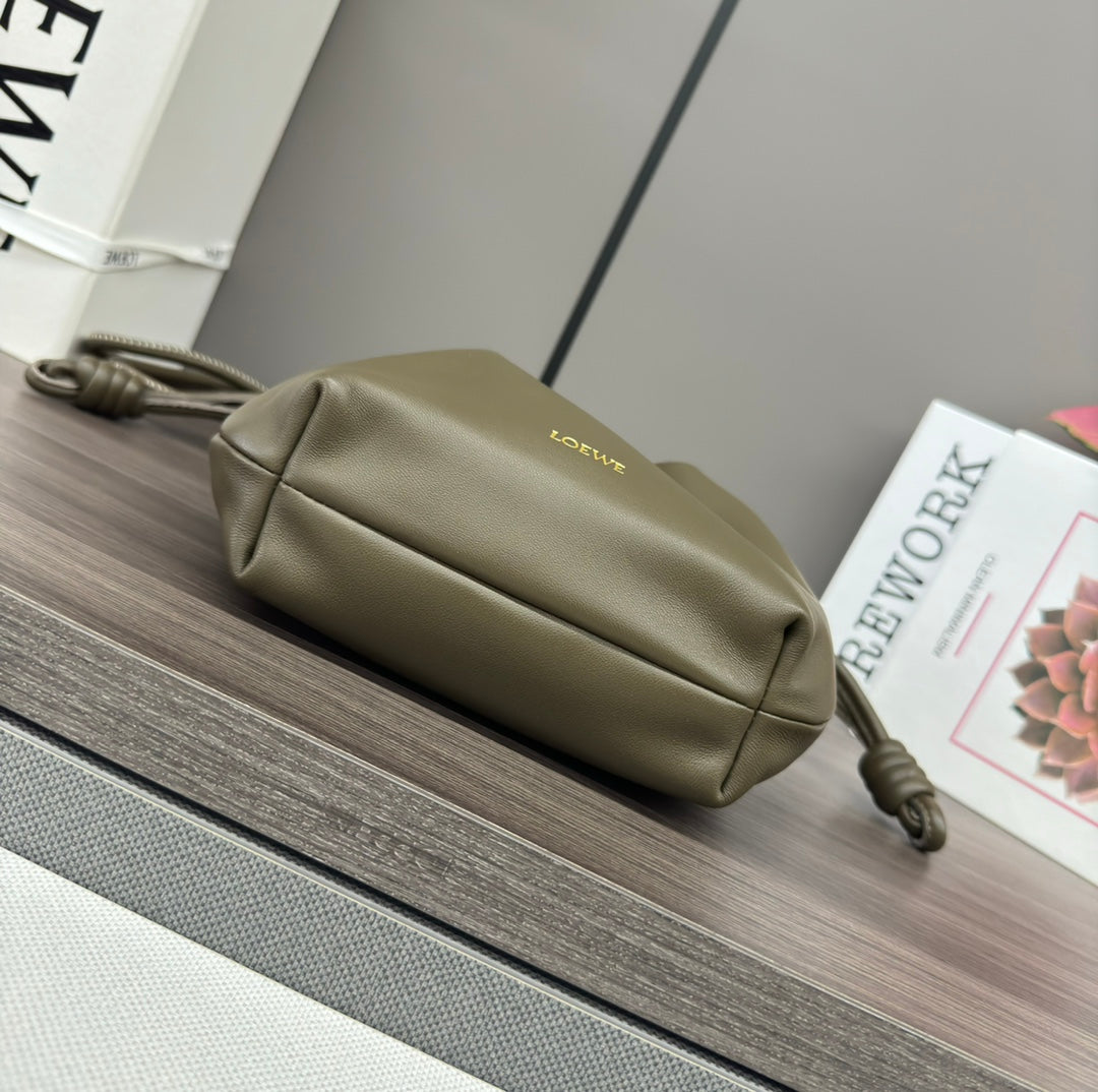 Loewe Flamenco Purse 23 Olive Lambskin Ghw mysite
