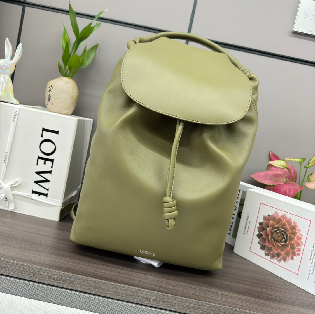 FLAMENCO 40 BACKPACK IN CROCODILE GREEN SHINY SUPPLE CALFSKIN mysite