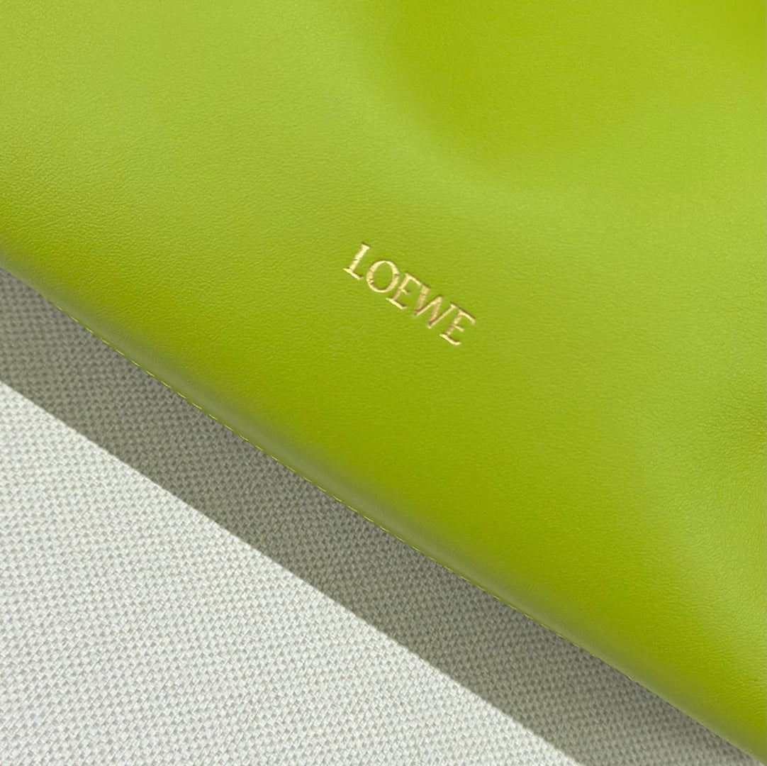 LOE 23 MINI FLAMENCO PURSE BAG IN GREEN CHARTREUSE NAPPA LAMBSKIN mysite