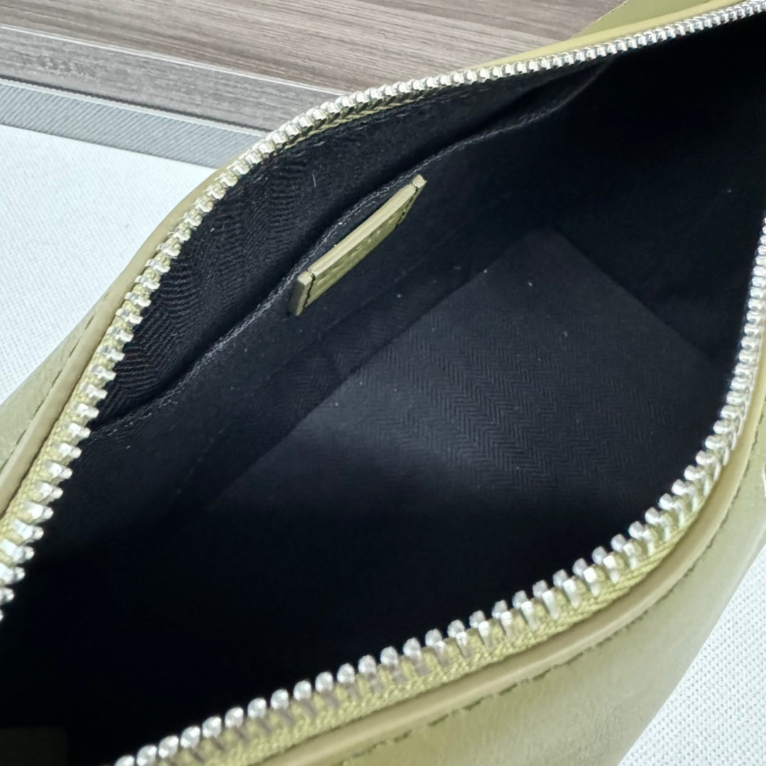 PUZZLE FOLD WASH 22 BAG IN ARMY GREEN SHINY CALFSKIN mysite