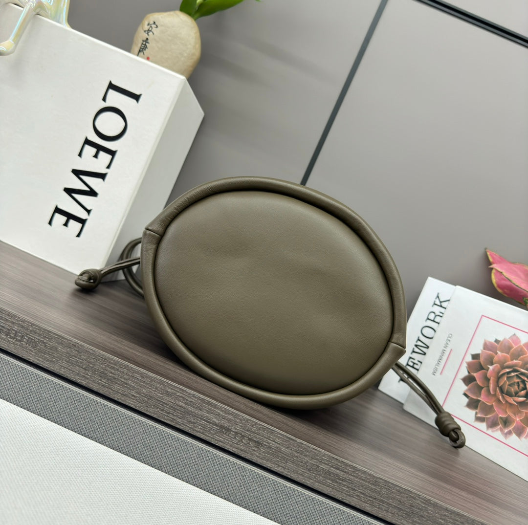 Loewe Flamenco Purse Bucket 32 Olive Lambskin Ghw mysite