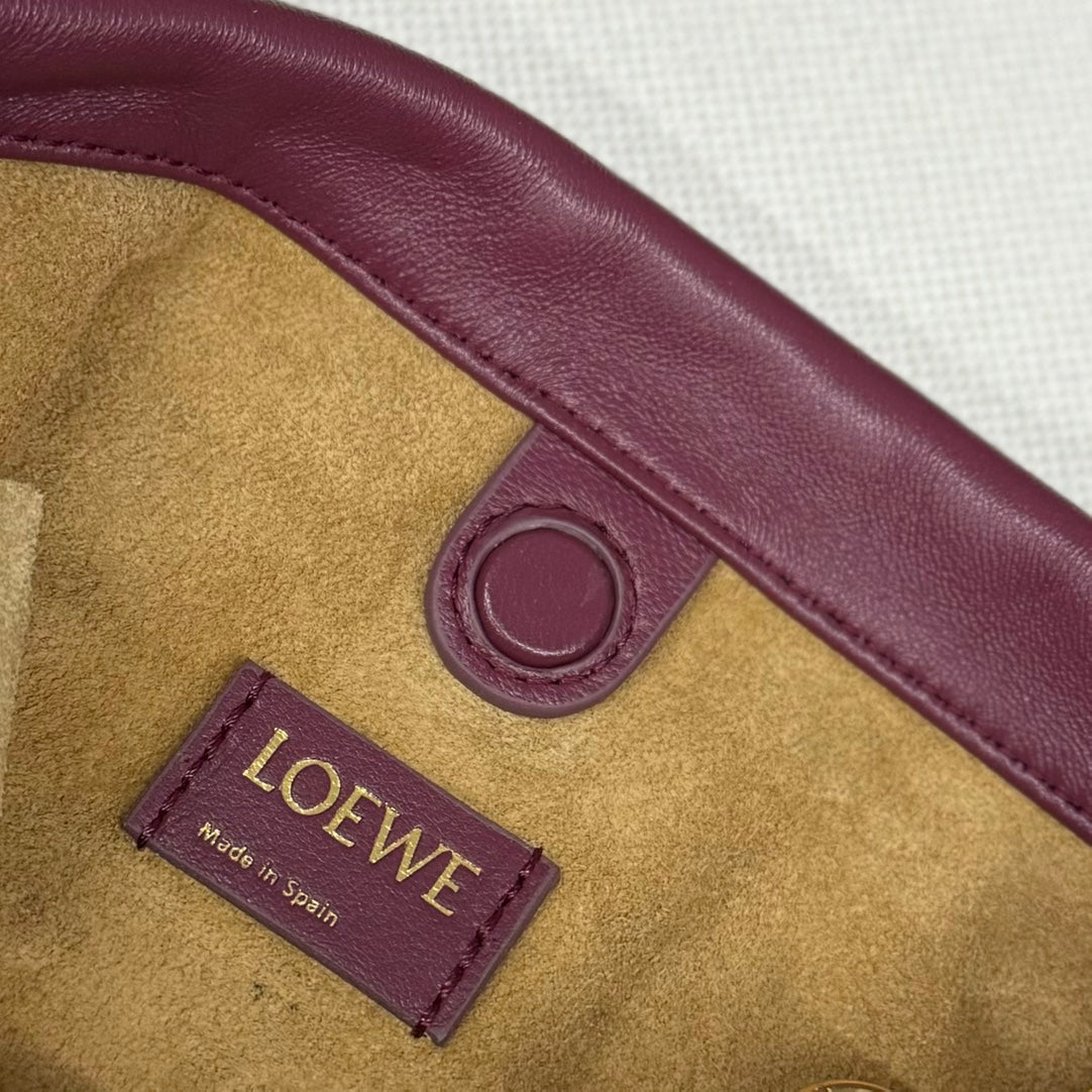 Loewe Flamenco Purse 23 Burgundy Lambskin Ghw mysite