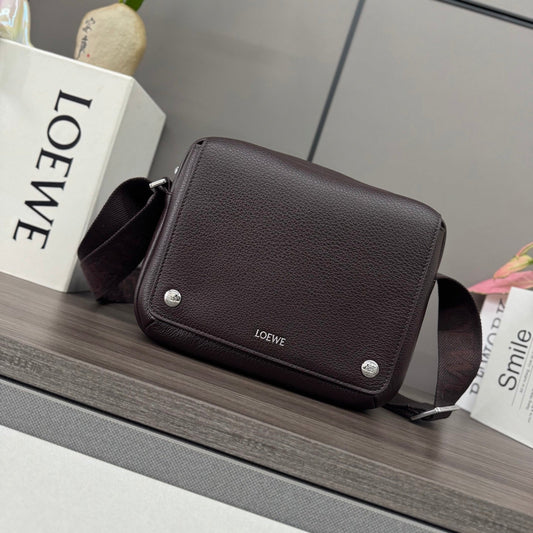 Loewe Messenger Bags 23 Dark Reddish Brown Cowhide mysite