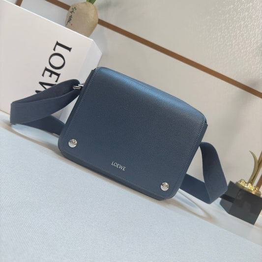 Loewe Messenger Bags 23 Navy Blue Cowhide mysite