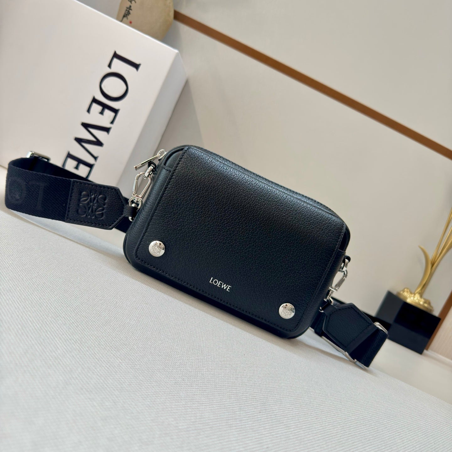 Loewe Messenger Bags 20 Black Cowhide mysite