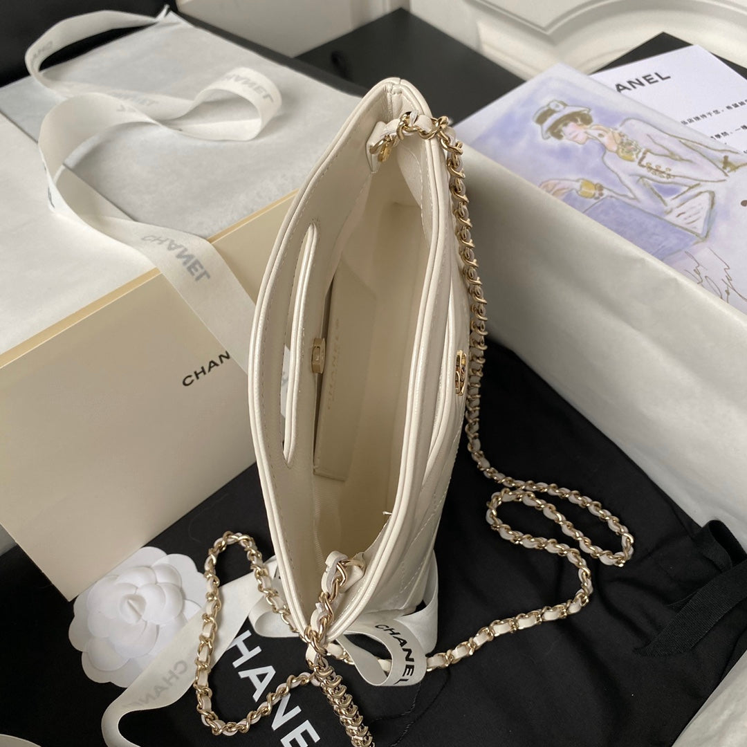 cc 24s31 nano shopping bag 17.5cm cream lambskin gold hardware mysite