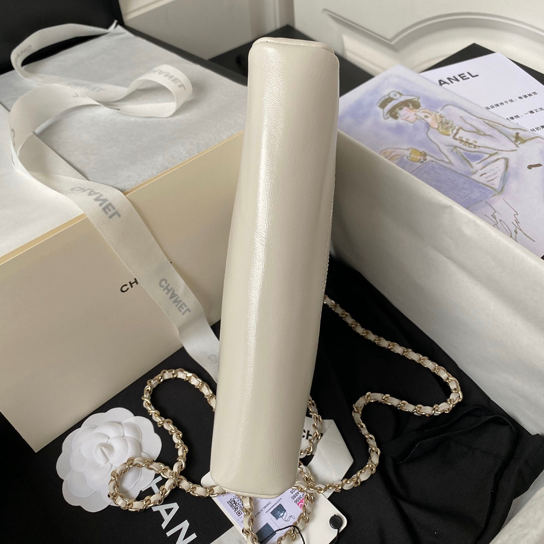 cc 24s31 nano shopping bag 17.5cm cream lambskin gold hardware mysite