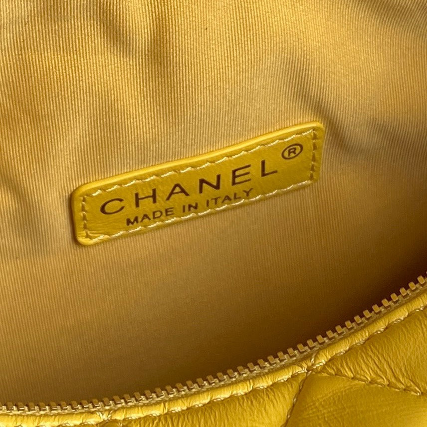 24K Camera Bag Yellow Calfskin Gold Hardware mysite