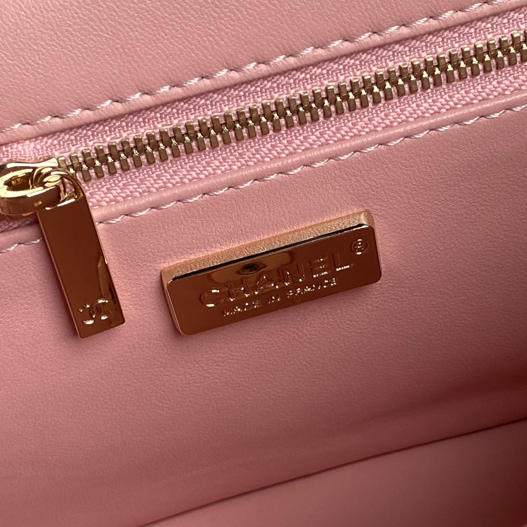 CC 24K Flap Bag 20cm Pink Sequin mysite
