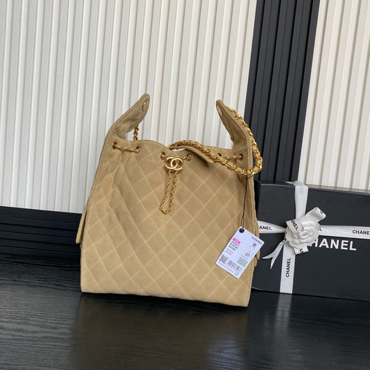 CC 25C Hobo Bag 40cm Beige Suede mysite