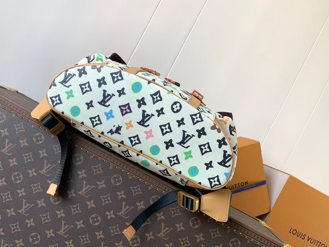 LV Christopher Large Backpack White Monogram Canvas mysite