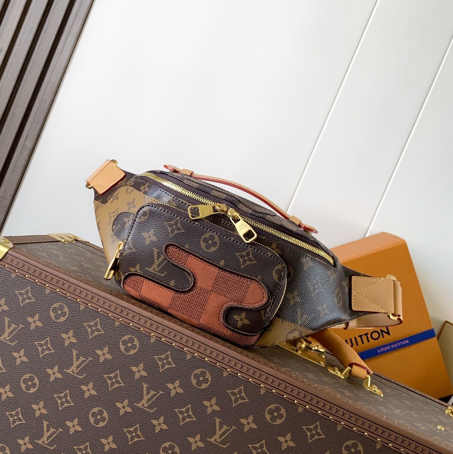 LV Rush Bumbag Brown Boro Monogram Landscape canvas & Cowhide mysite
