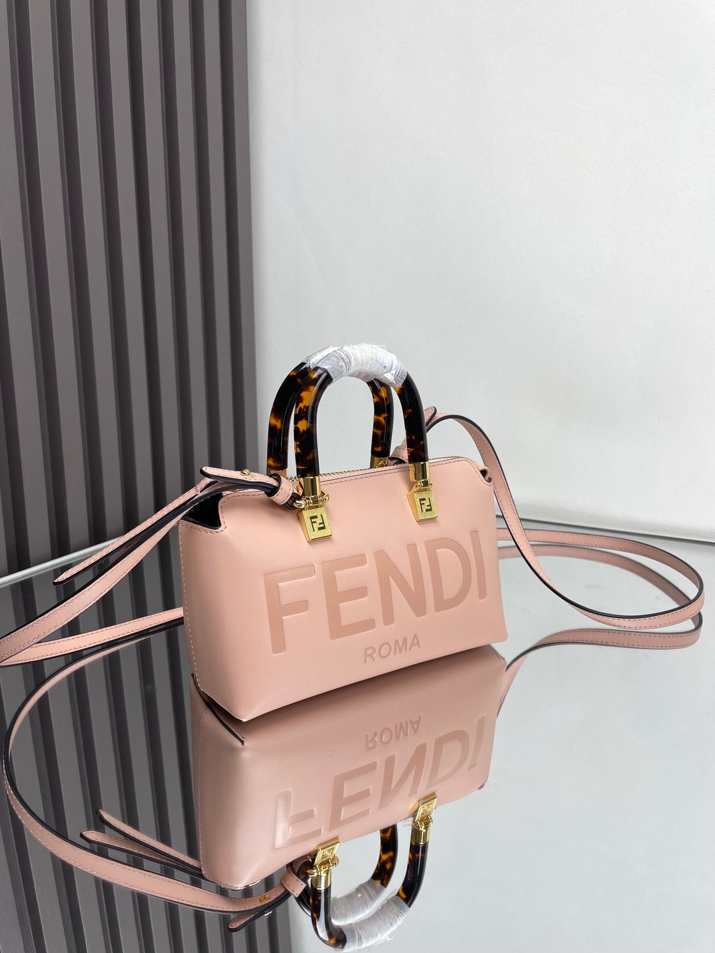 BY THE WAY MINI 18 IN ROSE FOG EMBOSSED CALFSKIN GOLD HARDWARE mysite