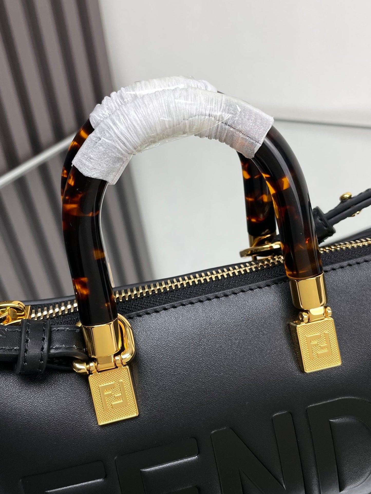 BY THE WAY MINI 18 IN BLACK EMBOSSED CALFSKIN GOLD HARDWARE mysite