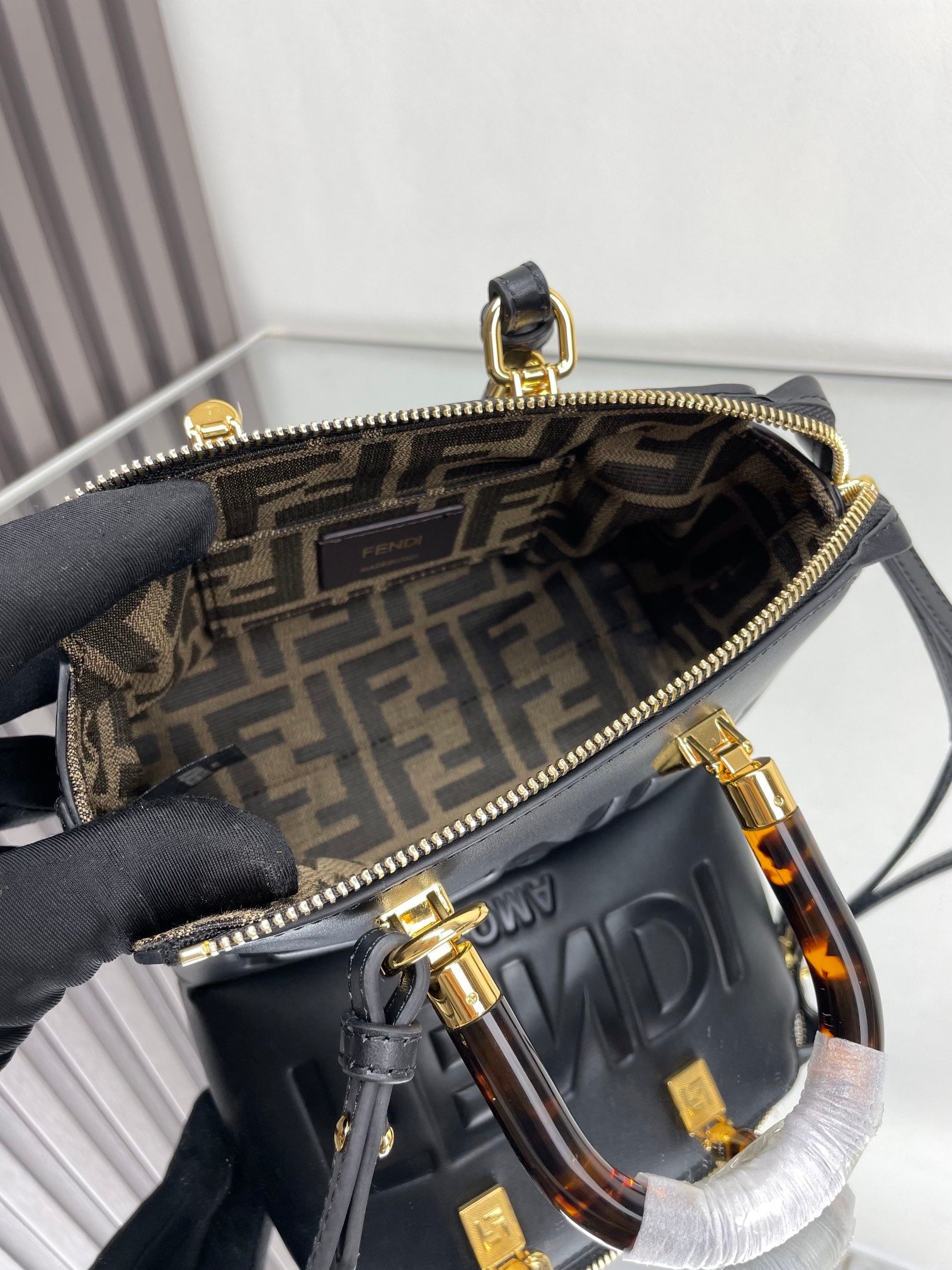BY THE WAY MINI 18 IN BLACK EMBOSSED CALFSKIN GOLD HARDWARE mysite