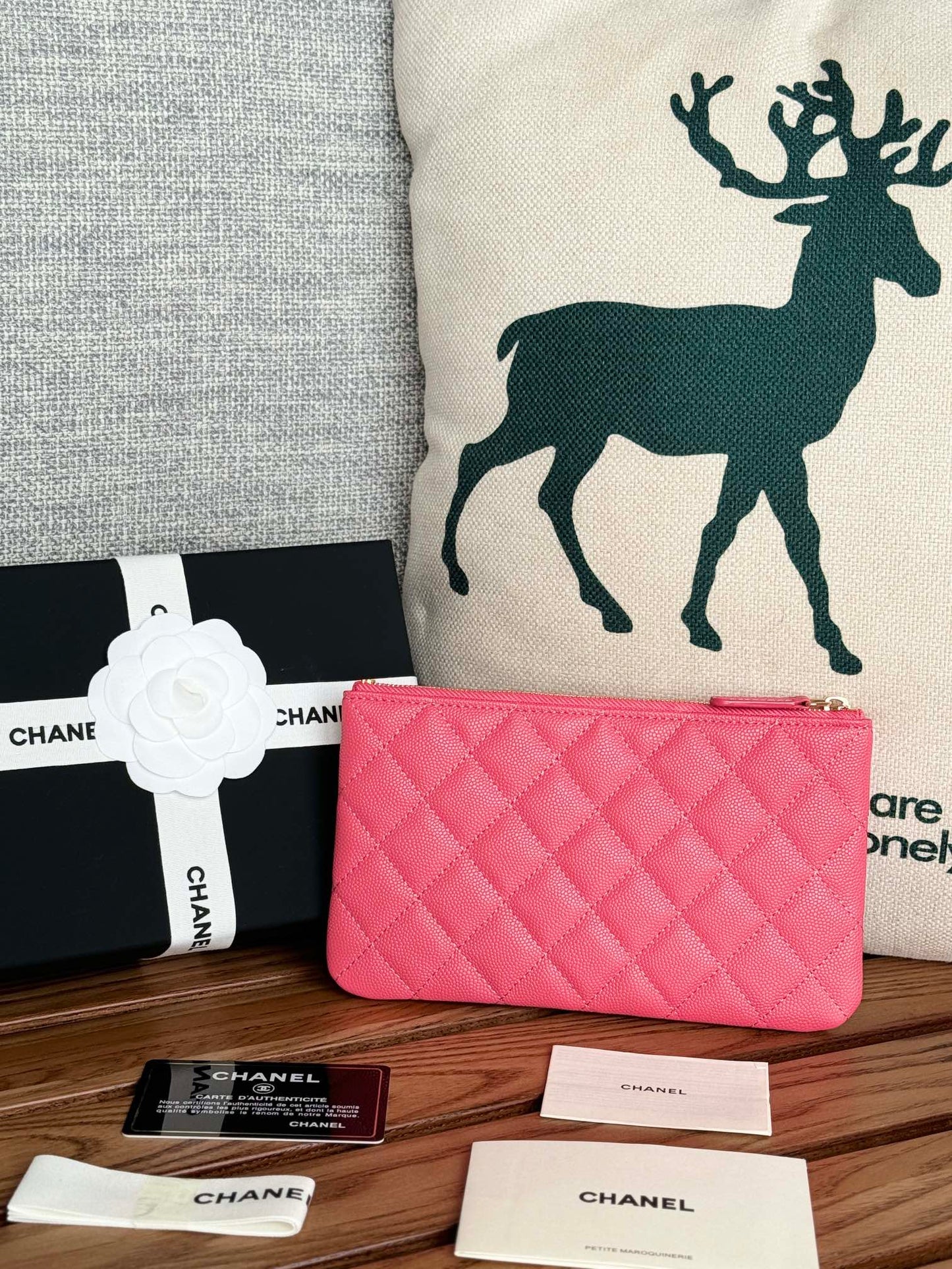 cc zipped wallet 20cm dark pink quilted caviar gold hardware mysite