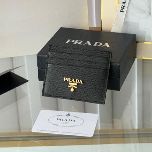 PRA 10 CARD HOLDER IN BLACK CALFSKIN mysite