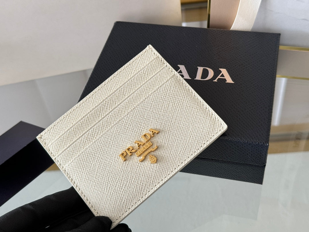 PRA 10 CARD HOLDER IN WHITE CALFSKIN mysite