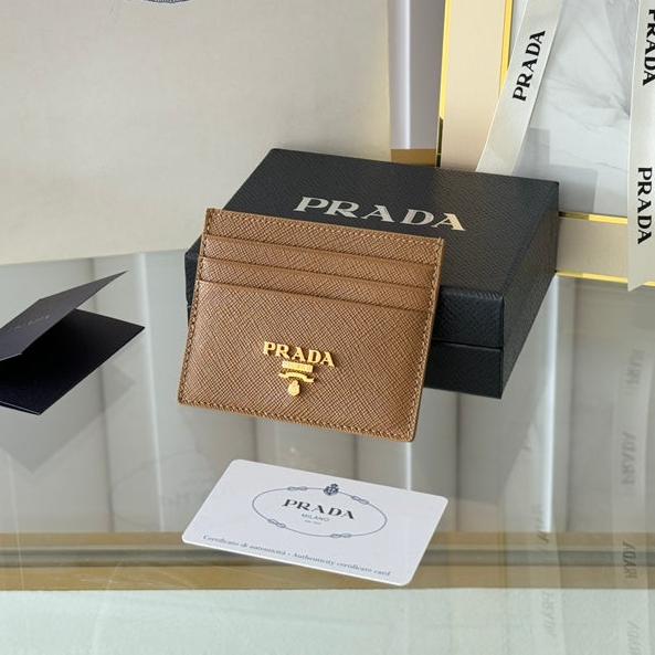 PRA 10 CARD HOLDER IN COFFEE BROWN CALFSKIN mysite