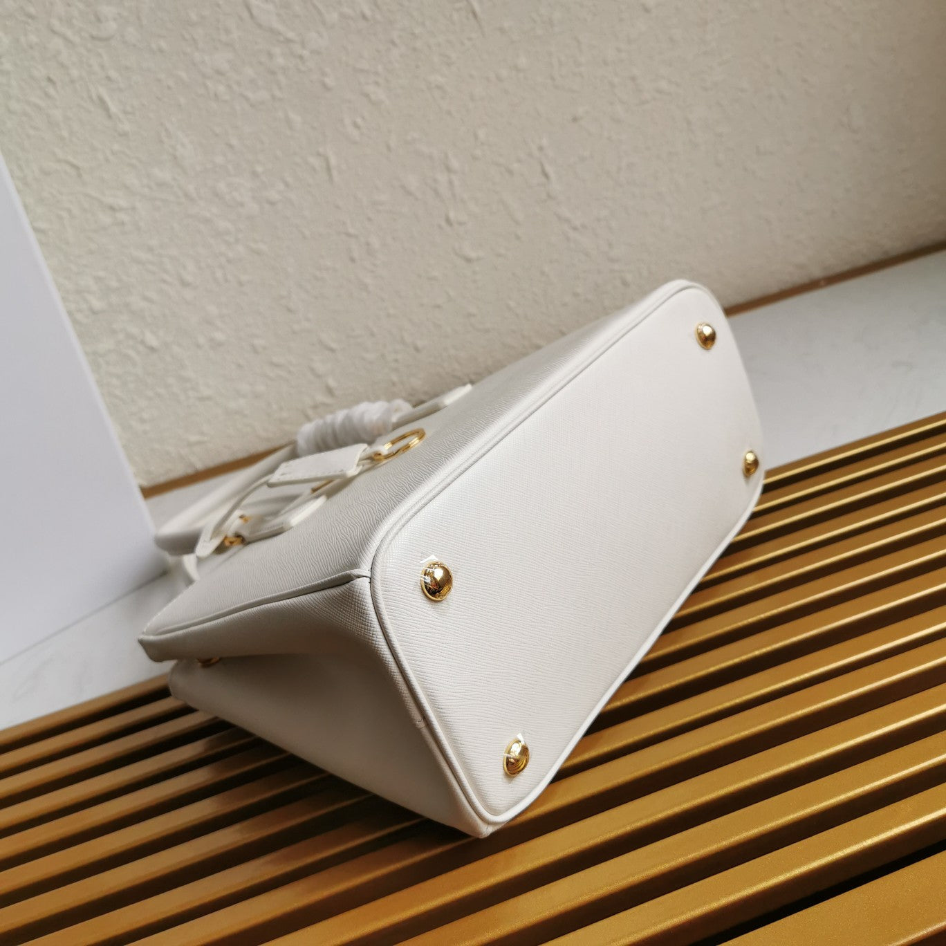 PRA GALLERIA 28 BAG IN WHITE SAFFIANO LEATHER mysite