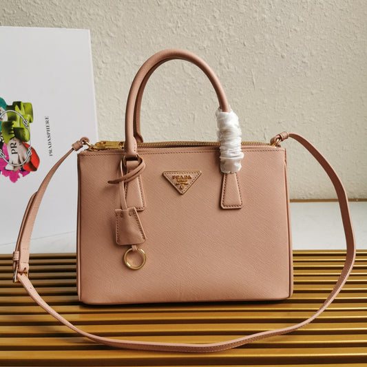 PRA GALLERIA 28 BAG IN DESERT BEIGE SAFFIANO LEATHER mysite