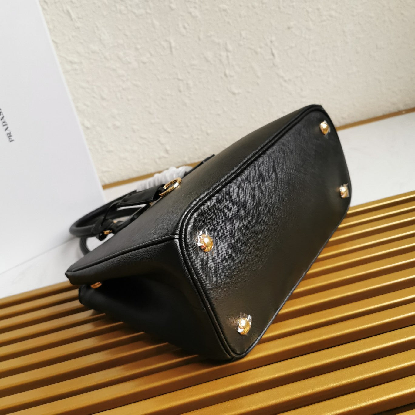 PRA GALLERIA 28 BAG IN BLACK SAFFIANO LEATHER mysite