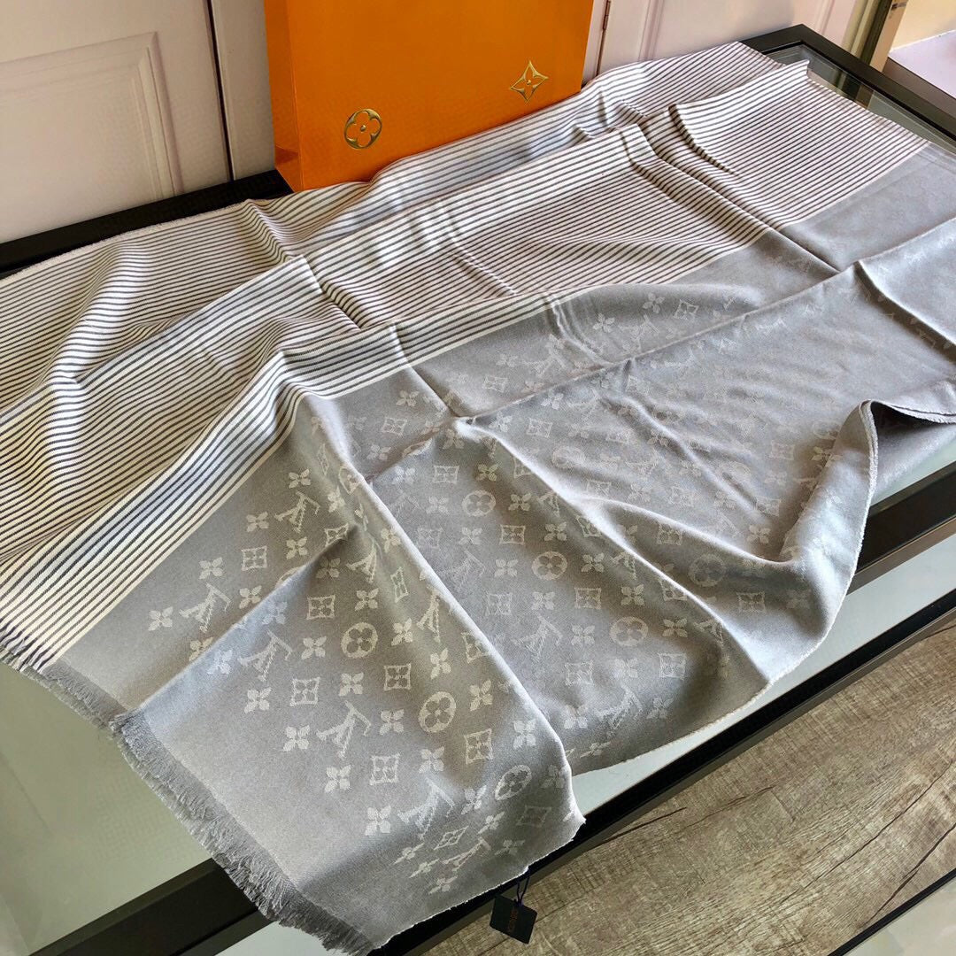 SCARF 200 CM IN LIGHT GRAY CASHMERE 393010 mysite