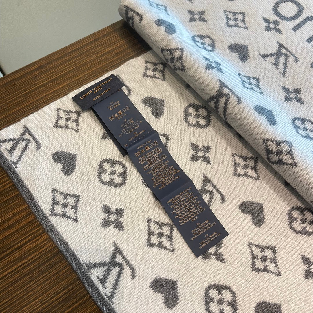 GAME ON SCARF 180 CM IN MOUSE GRAY CASHMERE 394762 mysite