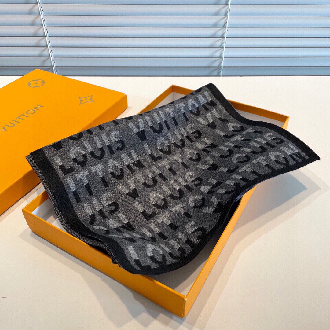 SCARF 180 CM IN SHADOW GRAY CASHMERE 398518 mysite