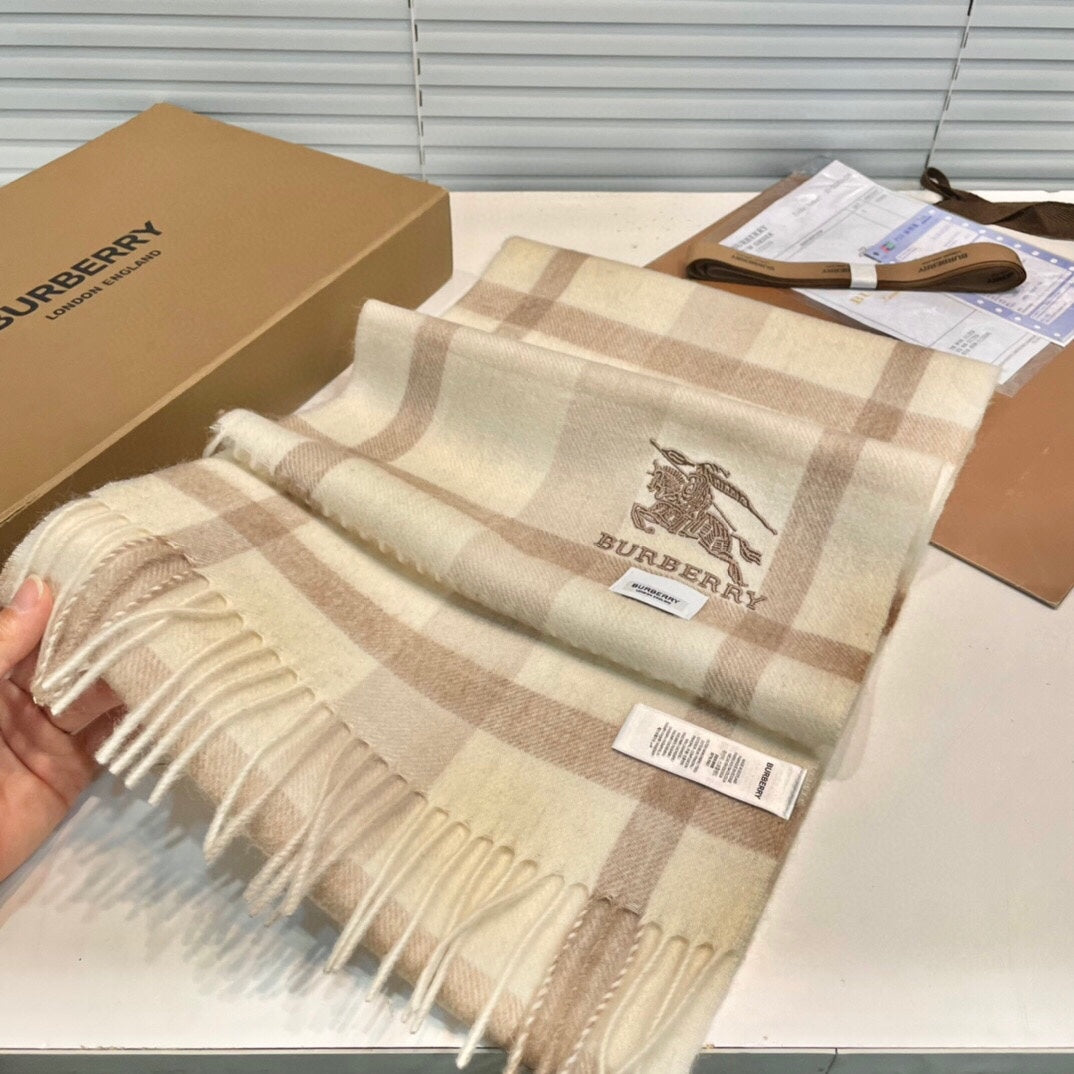 CLASSIC CHECK SCARF 180 CM IN COLORFUL CASHMERE 408962 mysite