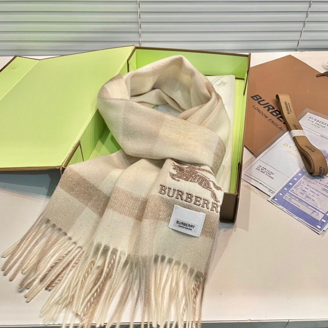 CLASSIC CHECK SCARF 180 CM IN COLORFUL CASHMERE 408962 mysite