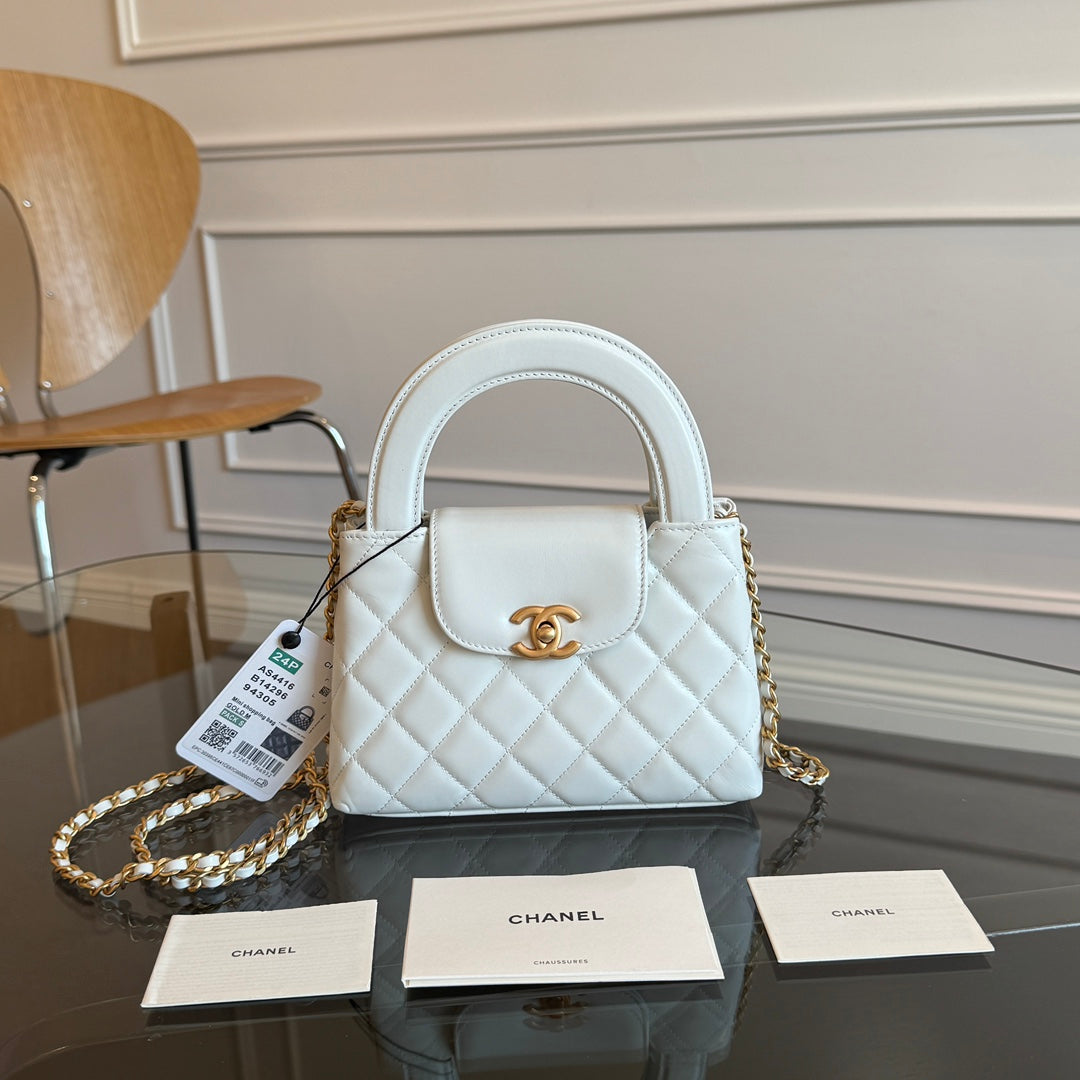 KELLY SHOPPING BAG 19 IN WHITE CALFSKIN GOLD HARDWARE mysite