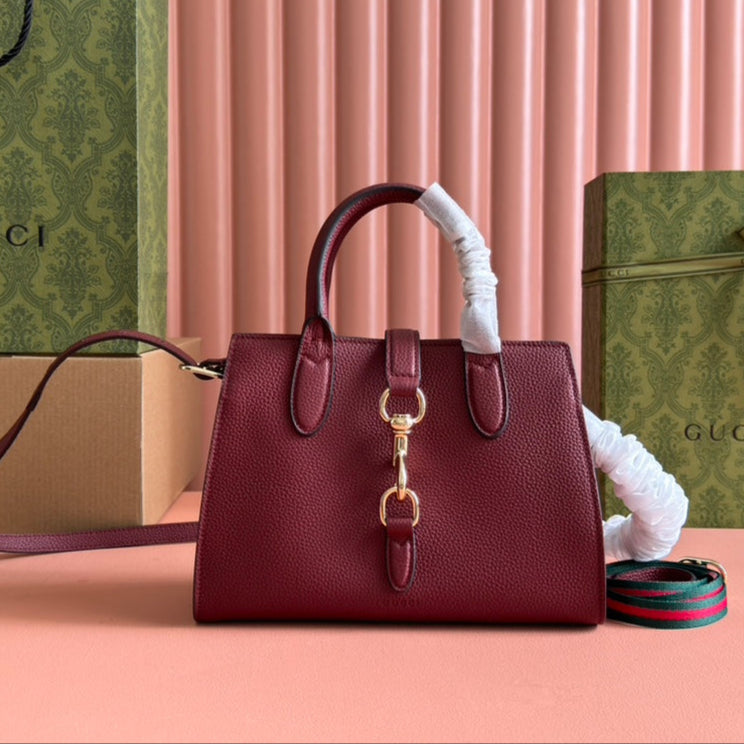 Gucci Jackie Tote Bag Rosso Ancora Red Leather 248601 mysite