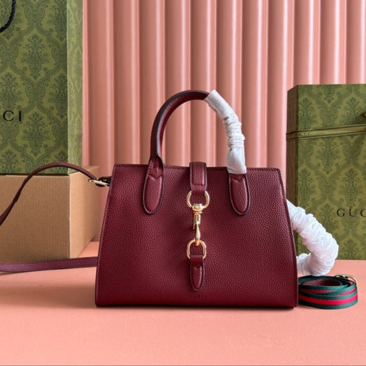 Gucci Jackie Tote Bag Rosso Ancora Red Leather 248601 mysite