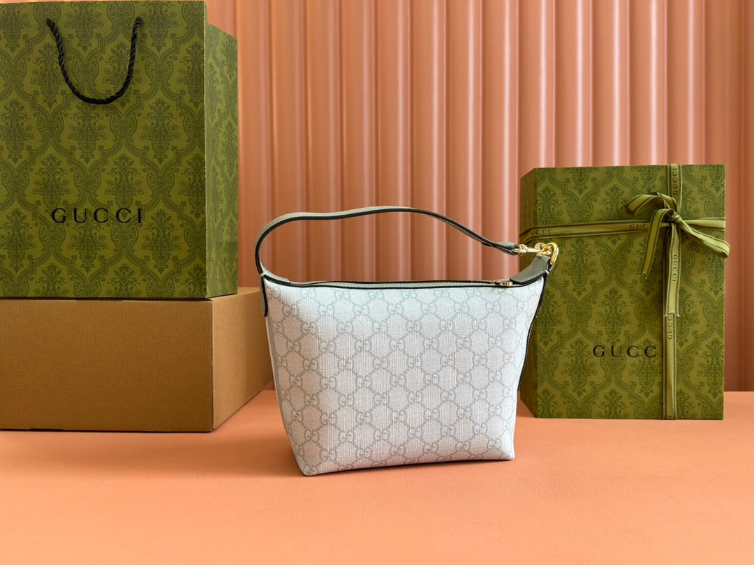 Gucci Ophidia 20cm Bag Blue Gray Canvas 239921 mysite