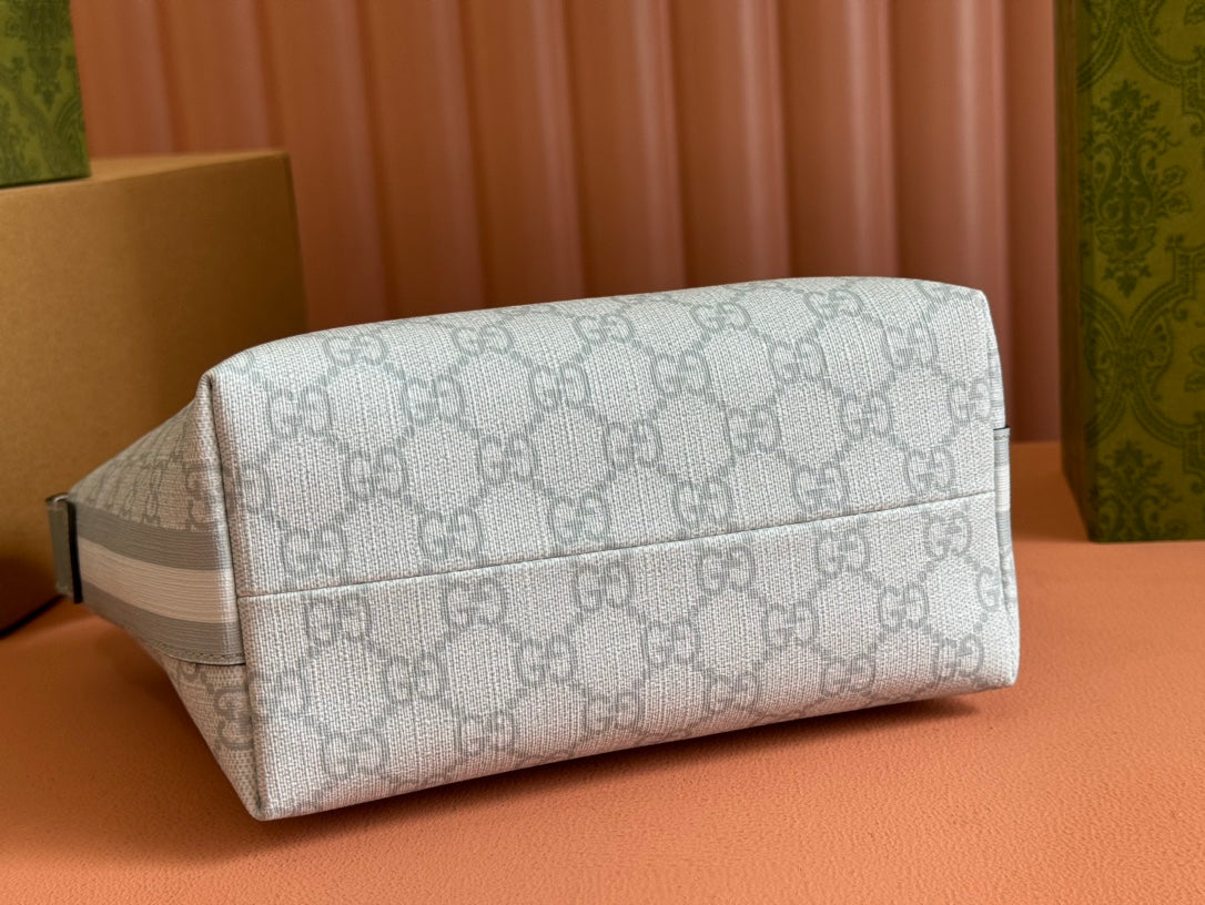 Gucci Ophidia 20cm Bag Blue Gray Canvas 239921 mysite