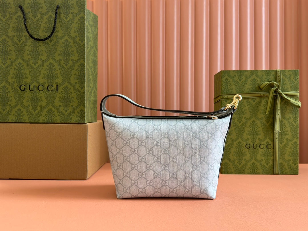 Gucci Ophidia 20cm Bag Blue Gray Canvas 239921 mysite