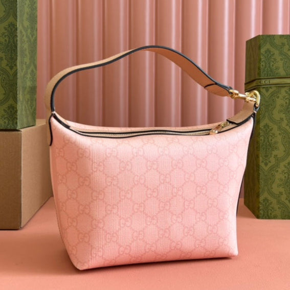 Gucci Ophidia 20cm Bag Pink Canvas 239922 mysite