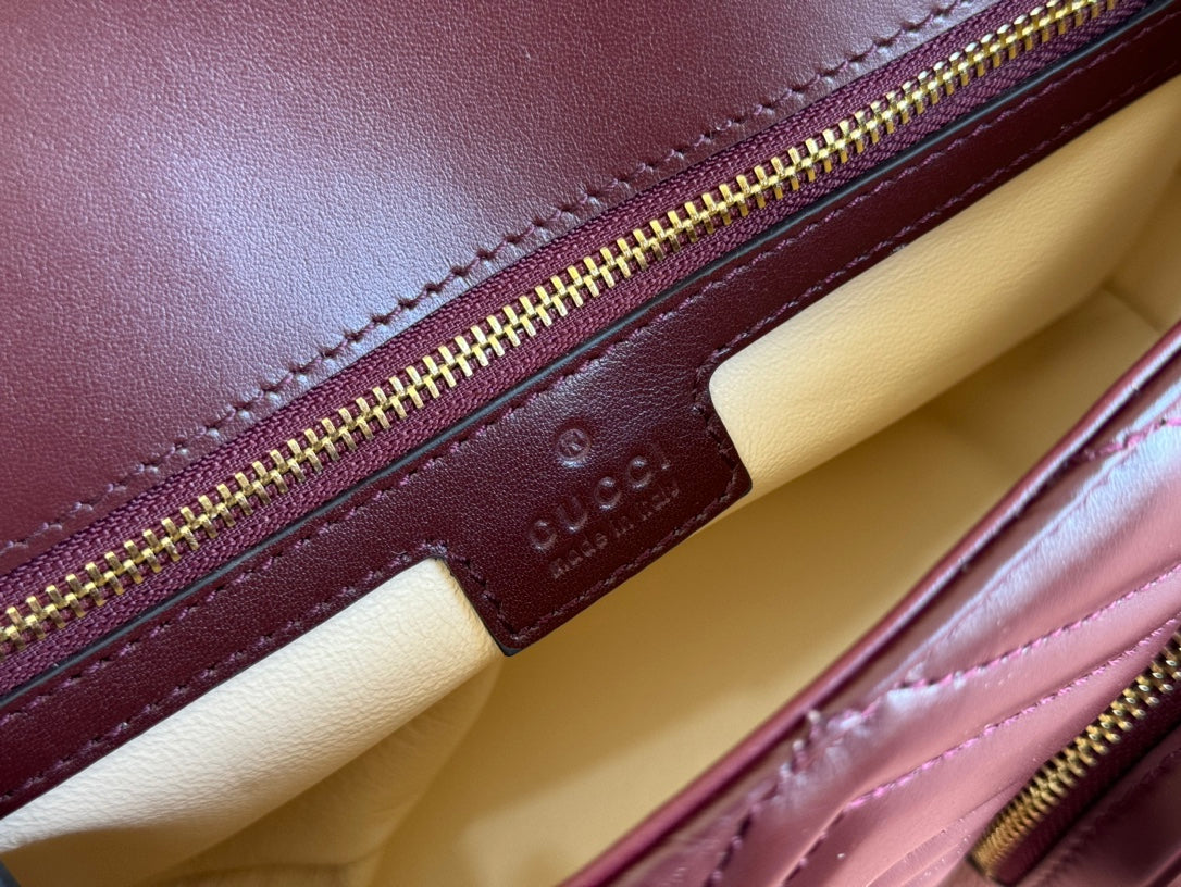 Gucci Marmont Bag Rosso Ancora Red Leather 244246 mysite