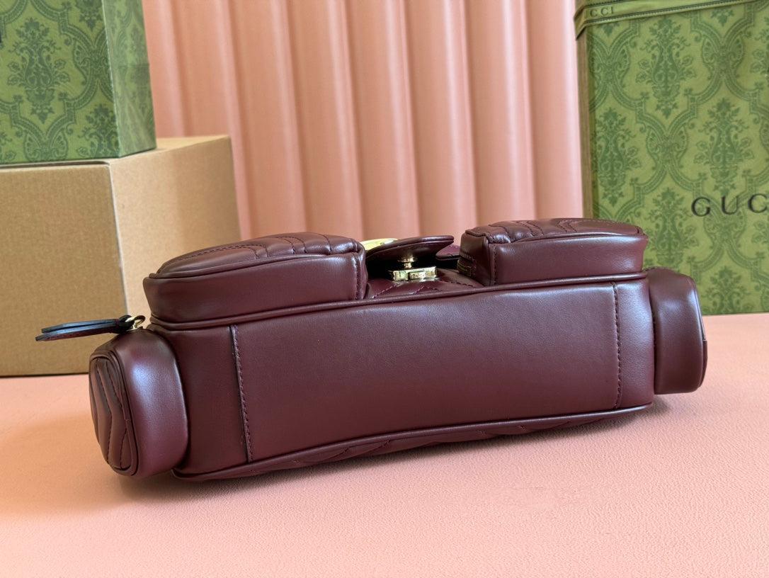 Gucci Marmont Bag Rosso Ancora Red Leather 244246 mysite