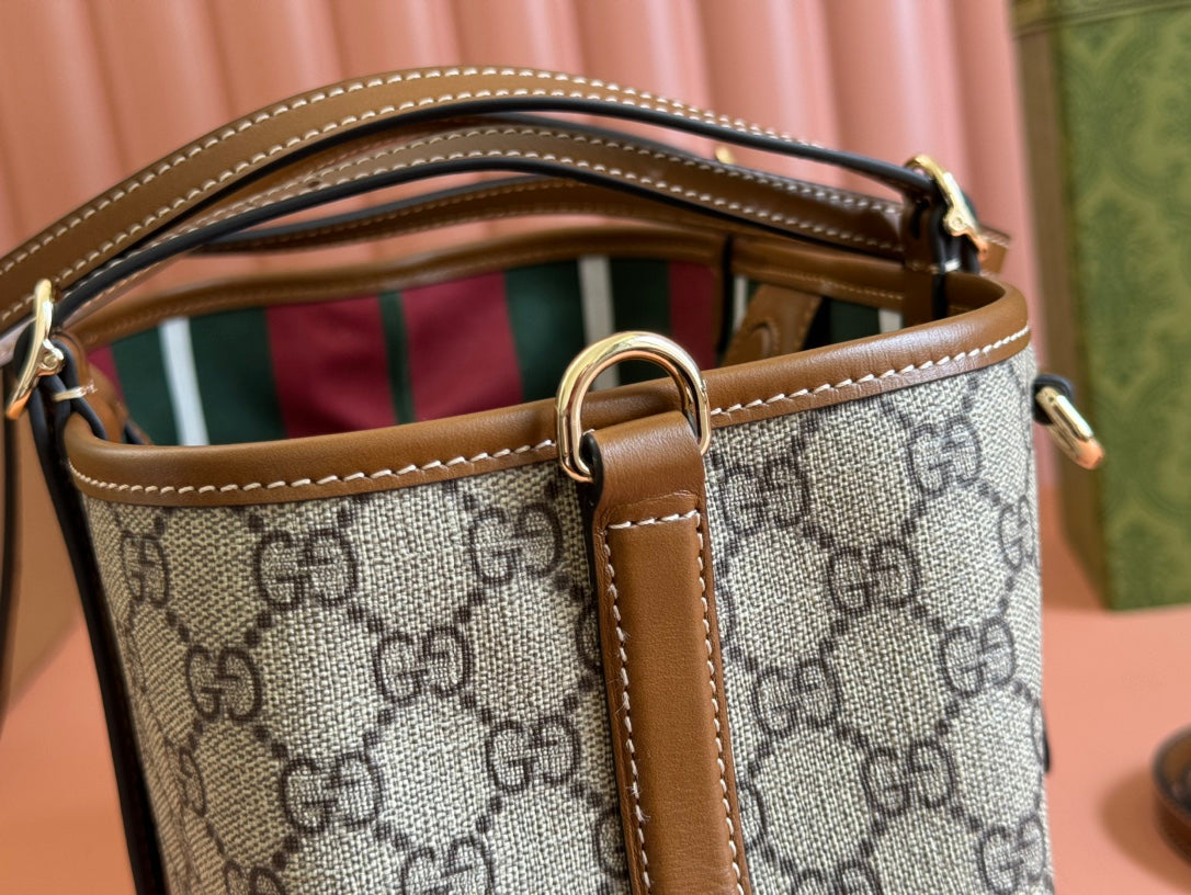 Gucci Ophidia 31cm Bag Ebony Brown Canvas 248566 mysite