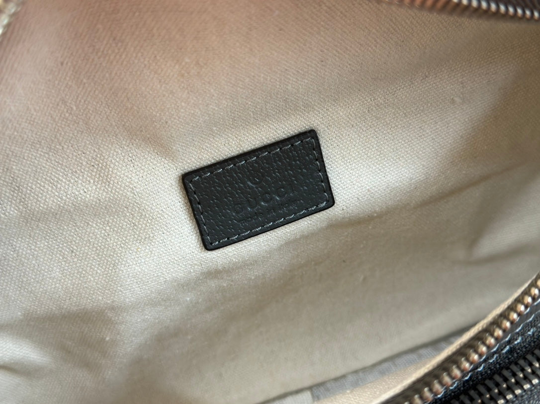 Gucci Interlocking G belt bag Gray Leather Canvas 248165 mysite