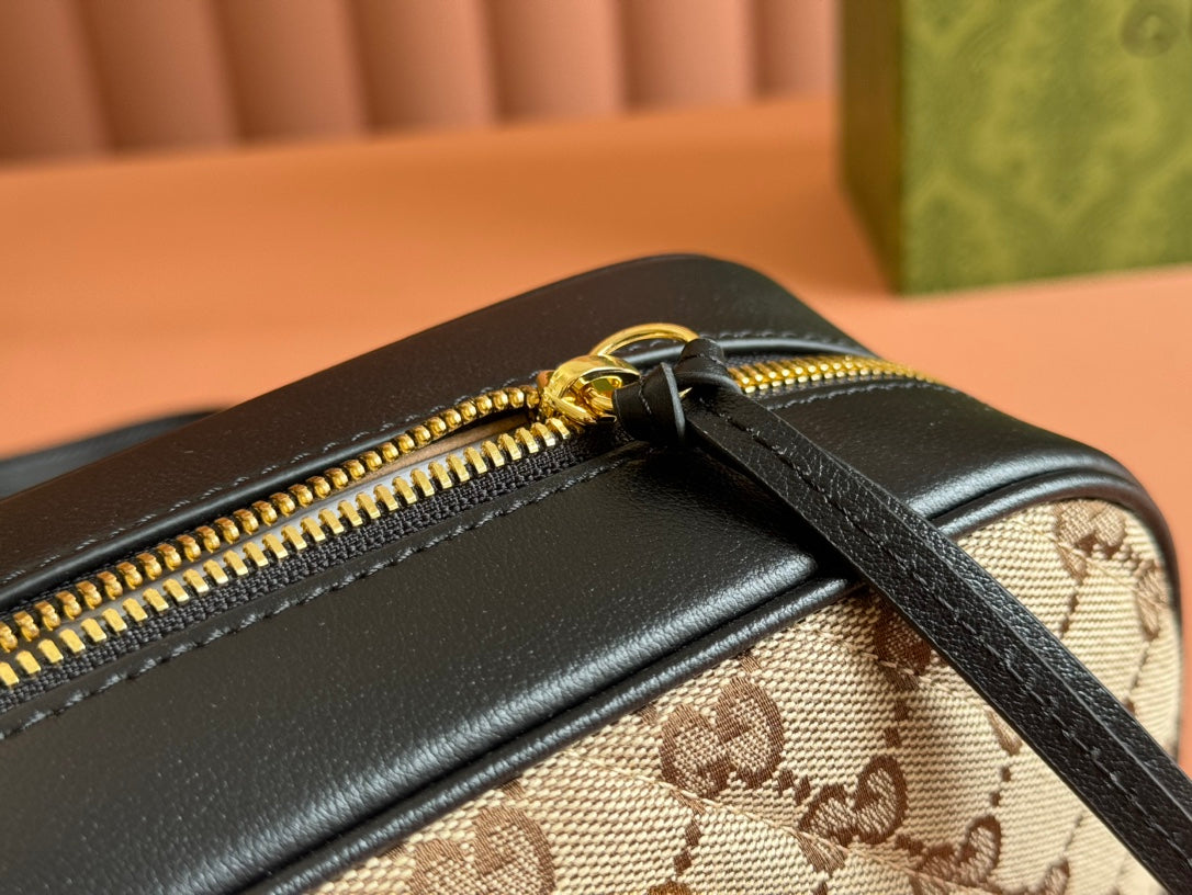 Gucci Marmont Bag 24 Beige mix Brown Canvas 240076 mysite