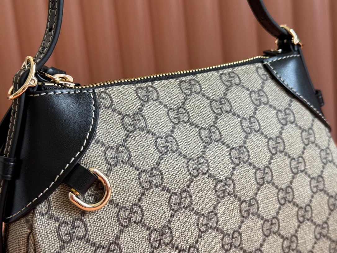 Gucci Ophidia 24.5cm Bag Ebony Black Canvas 248561 mysite