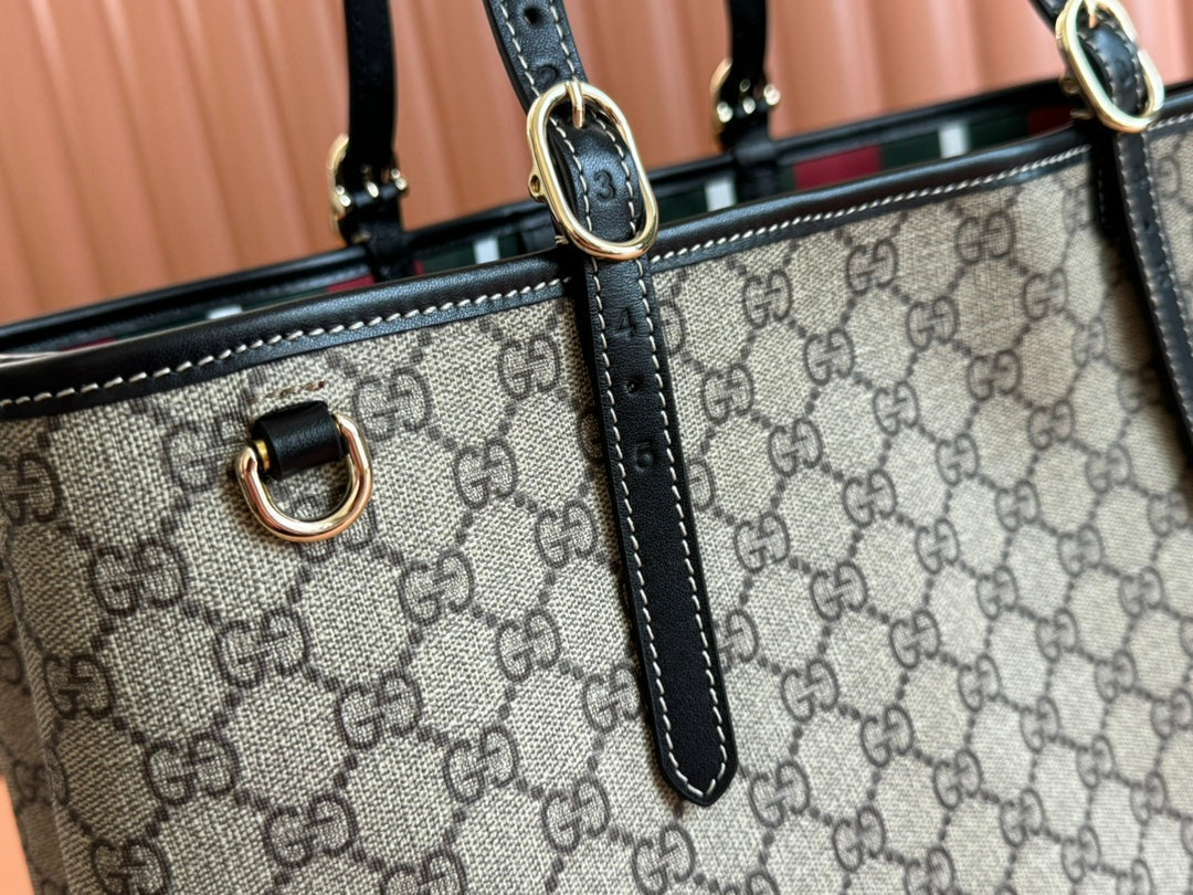 Gucci Ophidia 36cm Bag Ebony Black Canvas 248557 mysite
