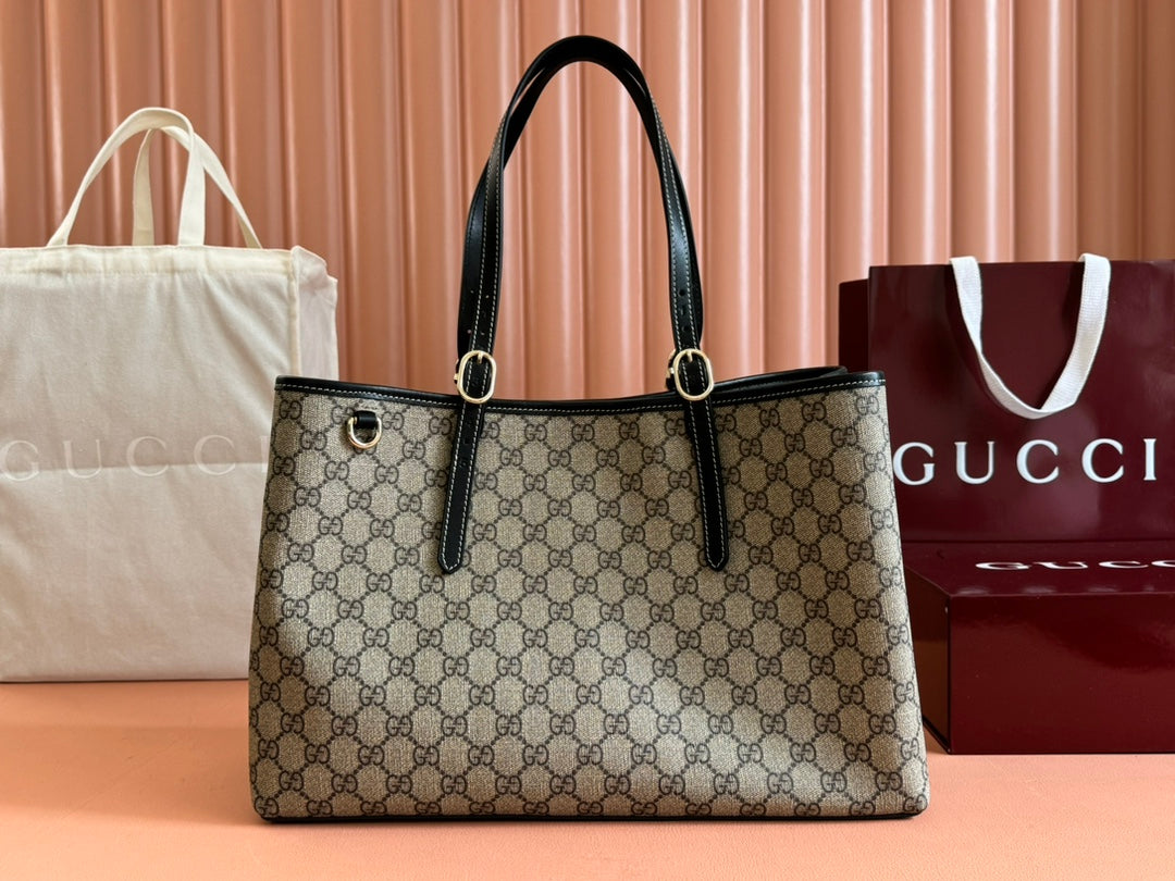Gucci Ophidia 36cm Bag Ebony Black Canvas 248557 mysite