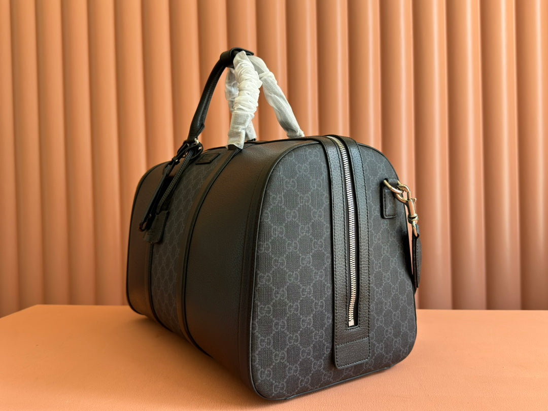 Gucci Duffle Bag 44 Black Canvas 239956 mysite