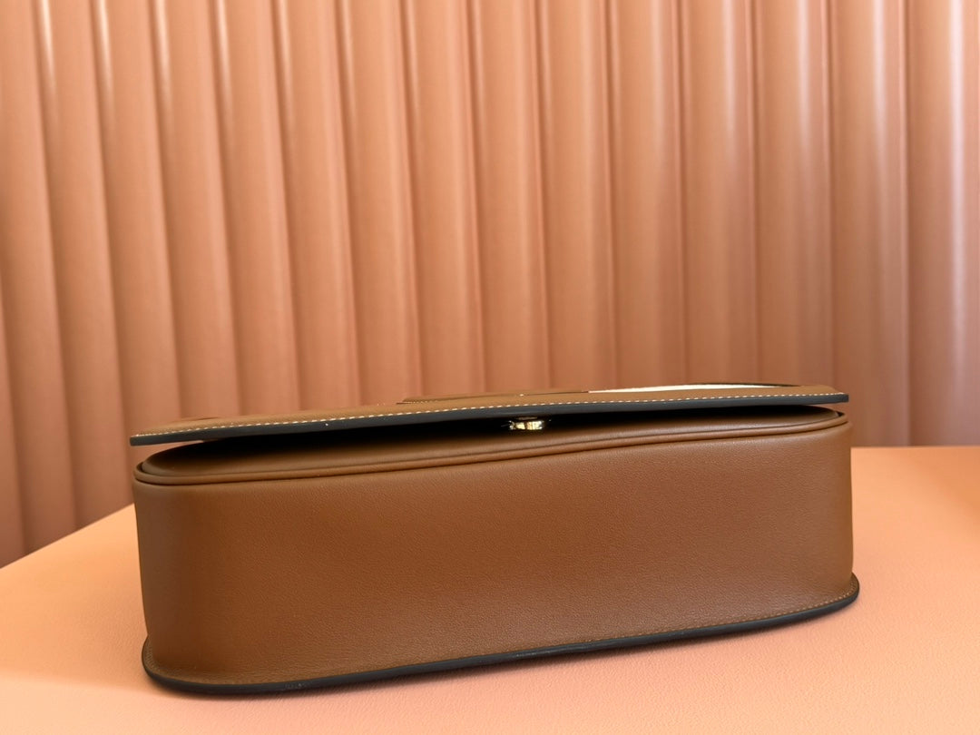 Gucci Blondie 32 Bag Brown White Leather Canvas 239897 mysite