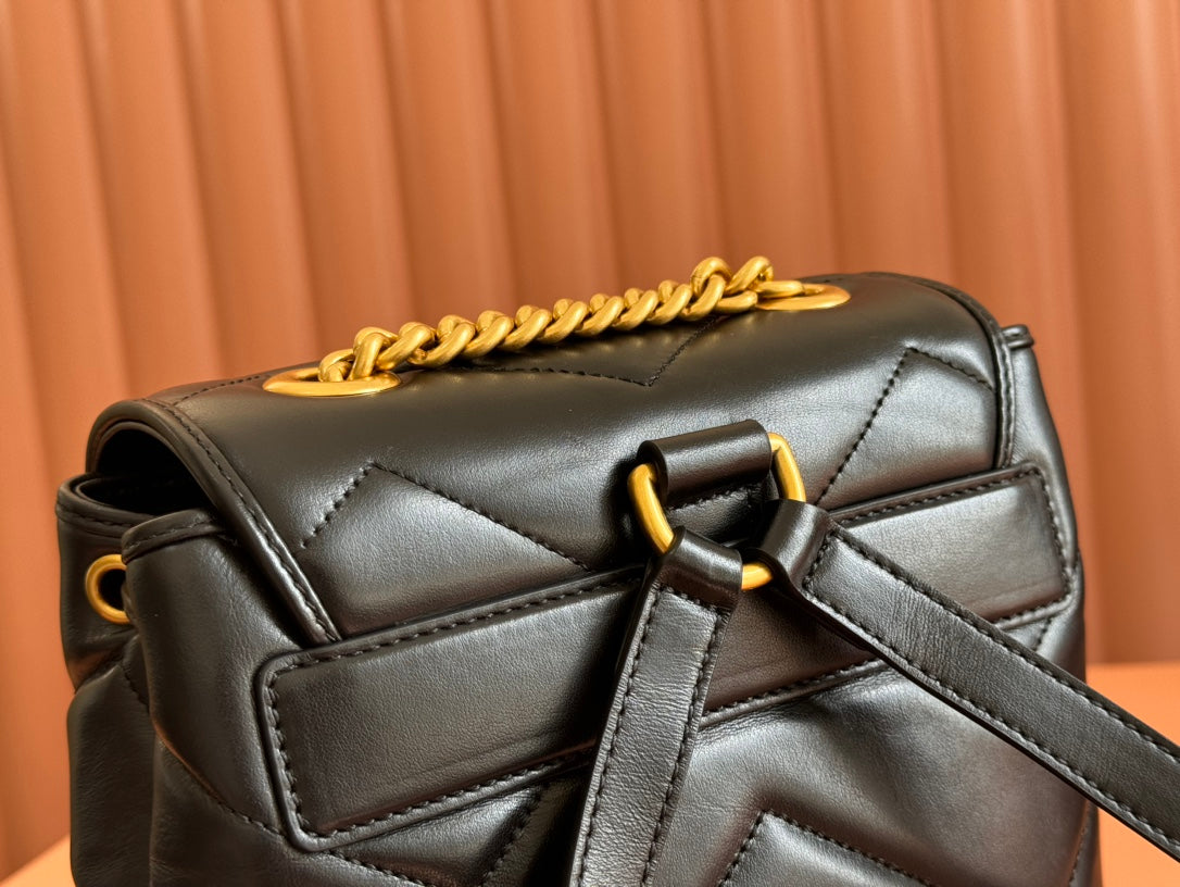Gucci GG Marmont Backpack Black Leather 248169 mysite