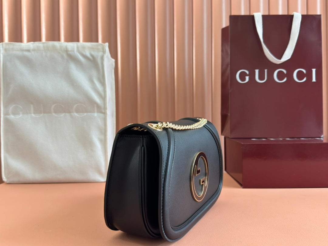 Gucci Blondie Small Shoulder Bag 26 Black Calfskin 272179 mysite